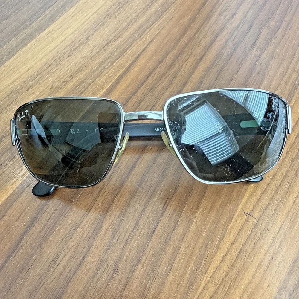 Ray-Ban (1) RB 3189 Leather II & (2) RB 3215 Sunglass Black FRAMES ITALY -3 PAIR